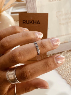 ANILLO MIDI TRENZA CORDÓN BOHO