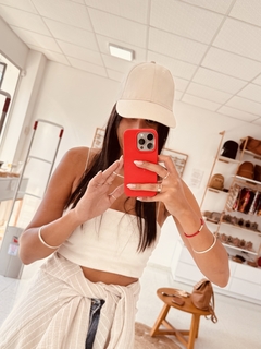GORRA GABARDINA NATURAL en internet