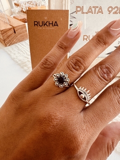 ANILLO FLORIPON BLACK - Rukha Accesorios