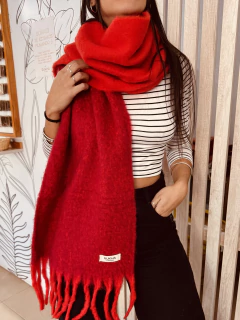 BUFANDA NUBE BICOLOR ROJA - comprar online