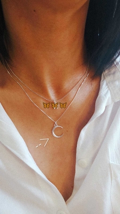 CB041: COLLAR SILVER MOON 45 CM