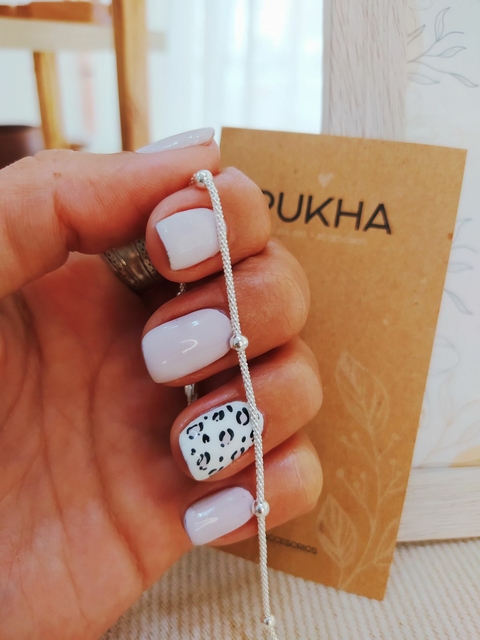 PULSERA CORDON BRILLO CON BOLAS - comprar online