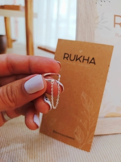 ARO CUFF LISO CON CADENA en internet