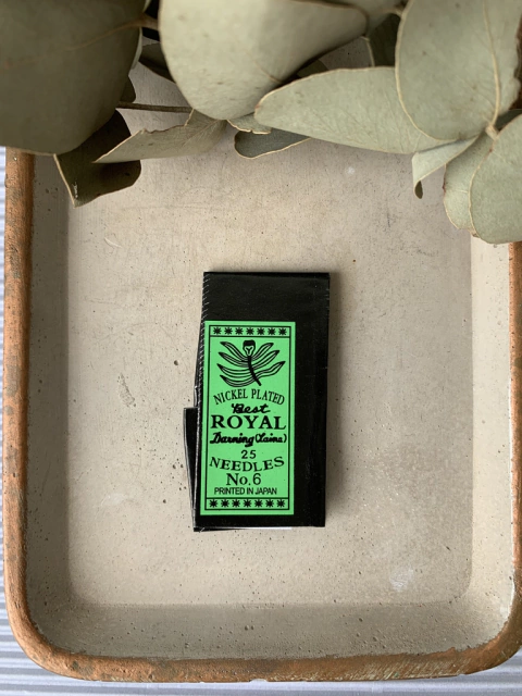 Agulhas de costura N6 da marca japonesa Royal - Kit 25 unidades