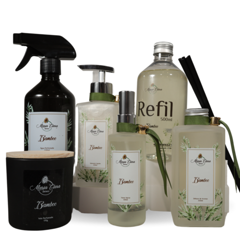 Kit Bamboo Maria Clara Aromas+1 Refil de 500 ml