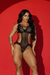 BODY LAÇO + ROBE DE TULE - PRETO - Império moda íntima