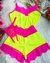 Baby Doll Encanto - VERDE COM ROSA NEON