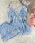 Baby Dolls Luxo - Azul com Branco