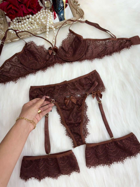 Lingerie Atração - MARROM - comprar online