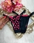 Calcinha Love - PRETO COM PINK NEON