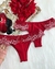 Calcinha Bia - VERMELHO COM BRANCO
