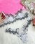 Conjunto sem bojo com aro calcinha - Branco com Preto