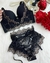 Conjunto Lacrador - PRETO COM DOURADO chantilly