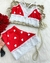 Baby doll PAIXÃO - VERMELHO COM CORAÇÃO BRANCO