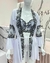 Kit robe luxo com conjunto premium - BRANCO COM PRETO - comprar online