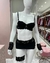 lingerie de sainha malha - PRETO