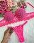 Conjunto Love com bojo - ROSA NEON