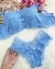 Conjunto Encanto TULE CORAÇÃO - AZUL CLARO