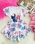 Pijama Blogueirinha INFANTIL STITCH CASAL BRANCO