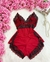Baby doll luxo- Vermelho com Preto Francesa - comprar online