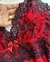 Baby doll luxo- Vermelho com Preto Francesa na internet