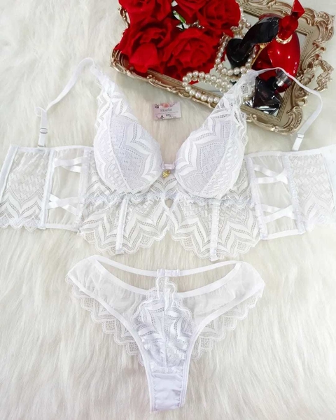 Conjunto Luxo chantilly - BRANCO