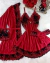 Kit robe luxo com camisola VERMELHO FLOR VERMELHA
