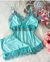 Baby dolls luxo chantilly verde com lilás