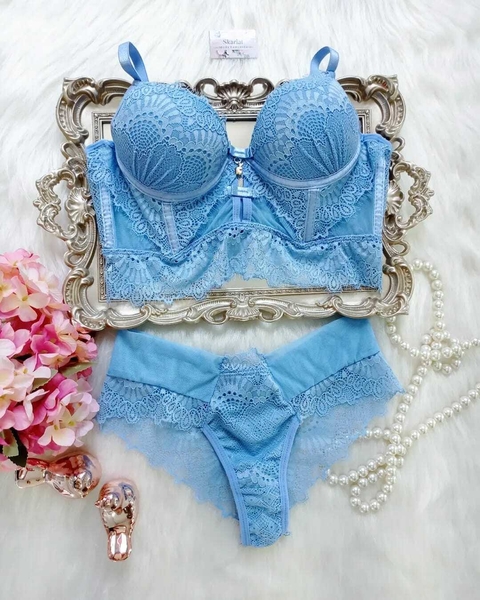 Conjunto Safira AZUL CLARO