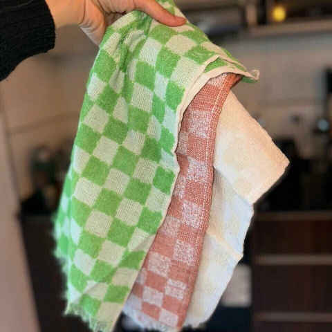 REPASADOR TOALLA CUADRITOS CHICO - comprar online