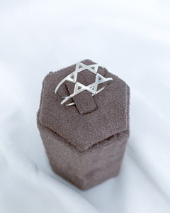 Anel duplo Estrela de Davi - buy online