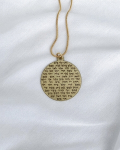 Medalha 72 Nomes de Deus LATÃO