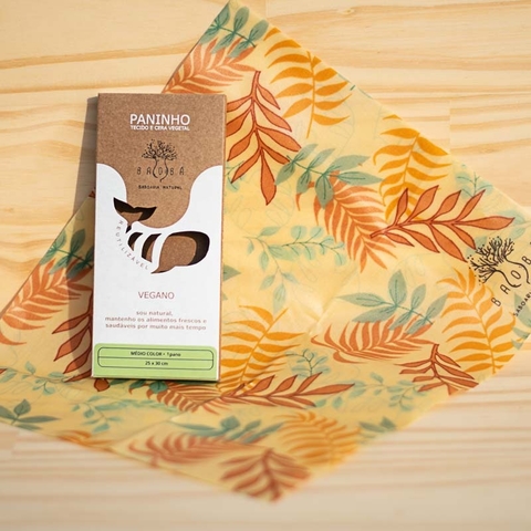 Eco Wrap Pano de Cera Vegano Baobá Saboaria na Make a Pause para sabonetes e shampoos feito com tecido de Cera Vegana e Biodegradável para proteger e conservar seu cosmético sólido no transporte.