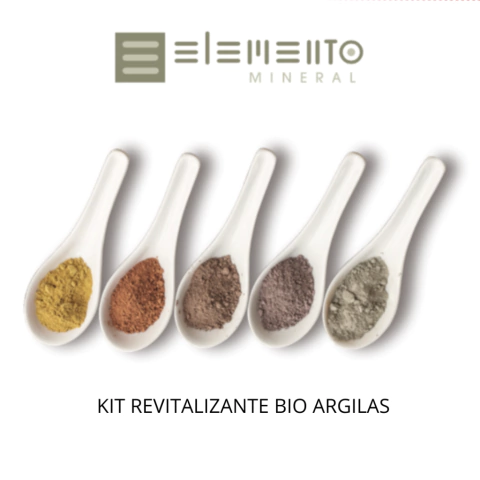 O Kit Revitalizante da Elemento Mineral é uma coleção exclusiva de argilas biológicas certificadas pela Ecocert, especialmente selecionadas para tonificar e revitalizar a pele. Compre na Make a Pause.