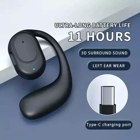 Auricular OWS-11 Inalámbrico Bluetooth Negro Monoaural (Un solo oido)