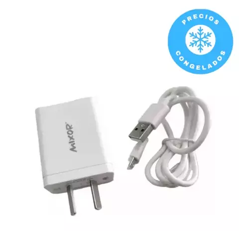 Cargador 220V REALIDAD - 4.4A - 2 USB + Cable V8 *