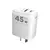 CABEZAL DE CARGA ULTRA RAPIDA (entrada USB Y TIPO C) OPTIMUM XAEA 45 WATTS *