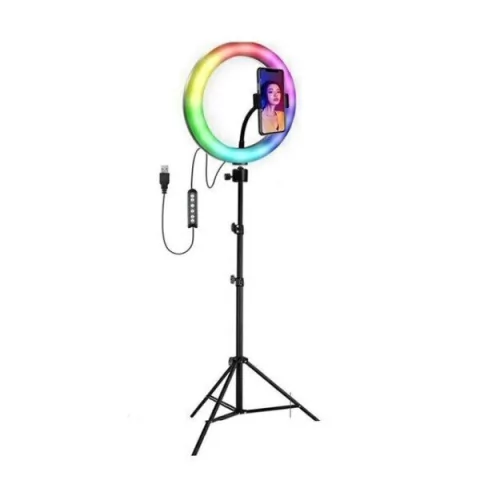 TRIPODE 2.1M CON ARO DE LUZ RGB DE 10" * - comprar online