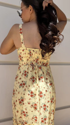 Vestido Liberty Amarelo - M de Menina