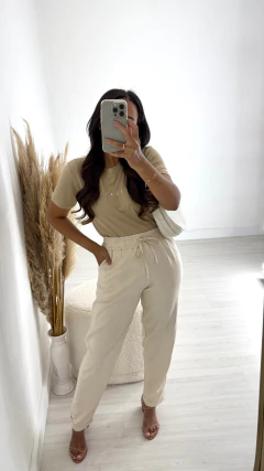 Calça linho barra Italiana - comprar online