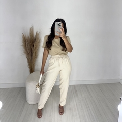 Calça linho barra Italiana - comprar online