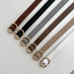 Cinto Fivela Redonda Dourada - comprar online