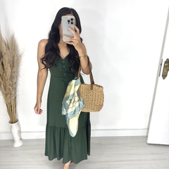 Vestido Leila Verde Militar - comprar online