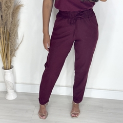 Calça linho barra Italiana - M de Menina