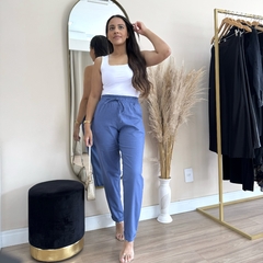 Calça linho barra Italiana - comprar online