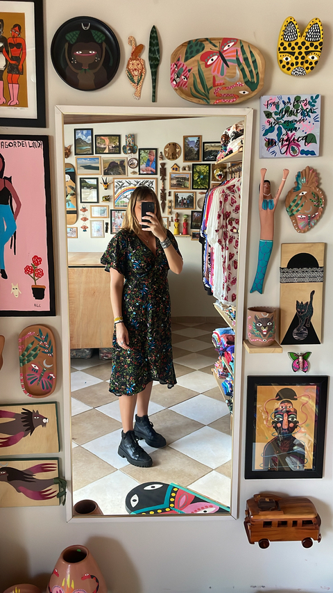 Vestido Transpassado Bruma