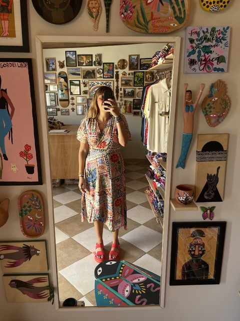 Vestido Transpassado Gerânio