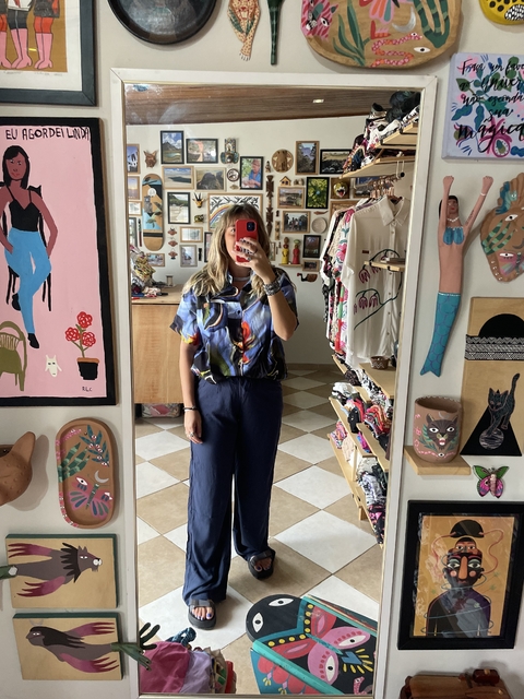 Calça Básica Azul Noite - comprar online