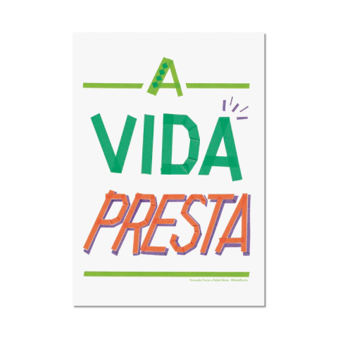 Cartaz A VIDA PRESTA, Bebel Abreu - comprar online