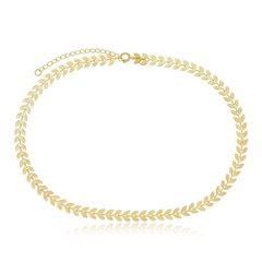 Choker Fashion Banhada a Ouro 18k
